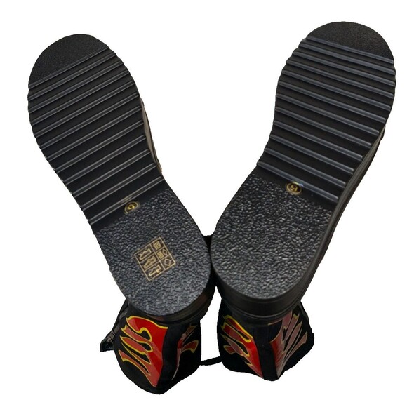 Lamoda 'Burning Up' Knee High Platform Shoe/Boot size 9 Ladie's Flames - Picture 11 of 11